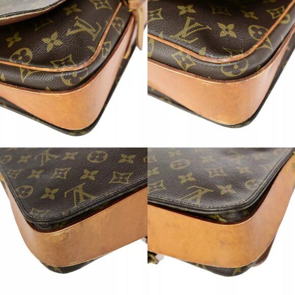 LOUIS VUITTON Cartouchiere GM Shoulder Bag Monogram Leather Brown - Picture 8 of 16